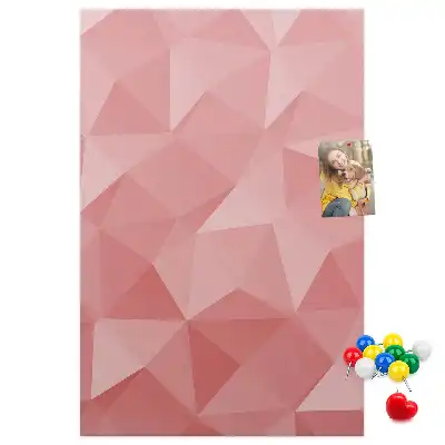Symmetrical pattern cork pin board