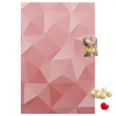 Symmetrical pattern cork pin board