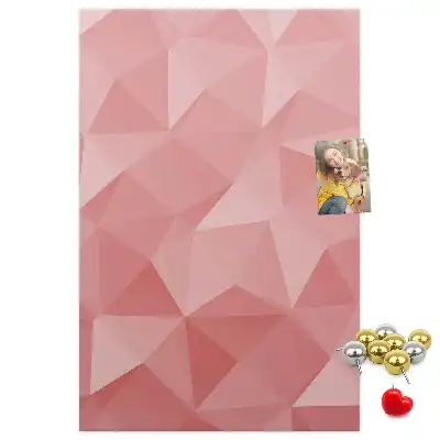 Symmetrical pattern cork pin board
