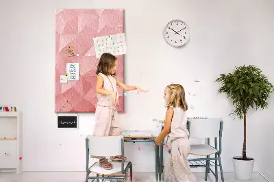 Symmetrical pattern cork pin board