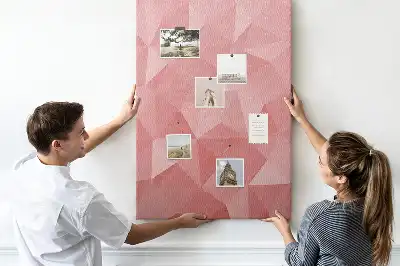 Symmetrical pattern cork pin board