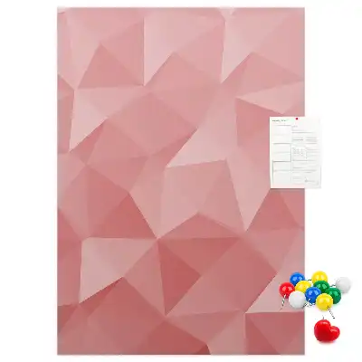 Symmetrical pattern cork pin board