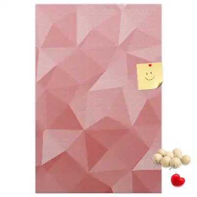 Symmetrical pattern cork pin board