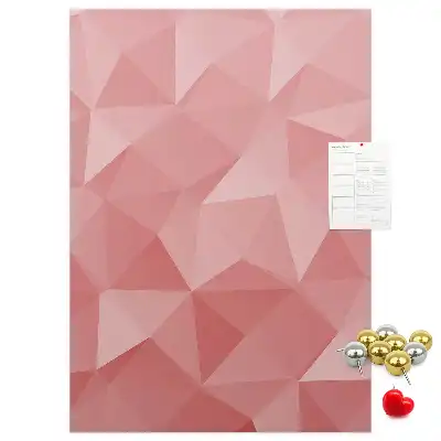 Symmetrical pattern cork pin board