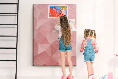 Symmetrical pattern cork pin board