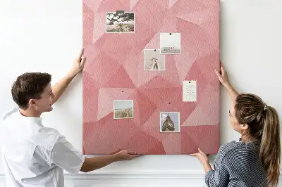 Symmetrical pattern cork pin board