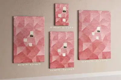 Symmetrical pattern cork pin board