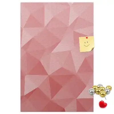 Symmetrical pattern cork pin board