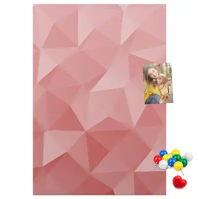 Symmetrical pattern cork pin board