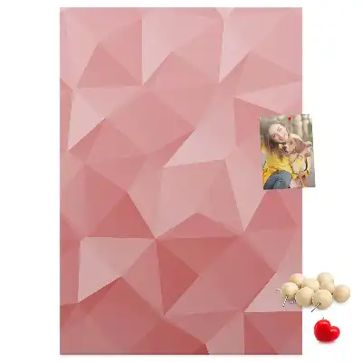 Symmetrical pattern cork pin board