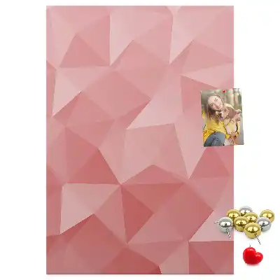 Symmetrical pattern cork pin board