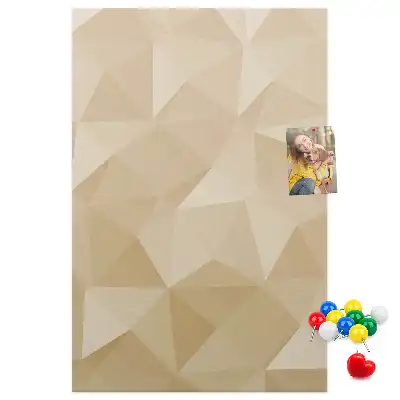 Linear motif cork memo board