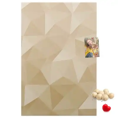 Linear motif cork memo board