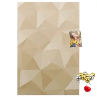 Linear motif cork memo board