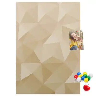 Linear motif cork memo board