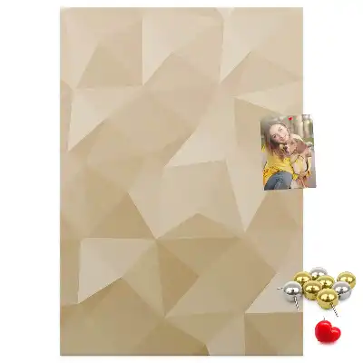 Linear motif cork memo board