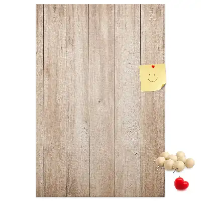 Cork note board with light wooden frame