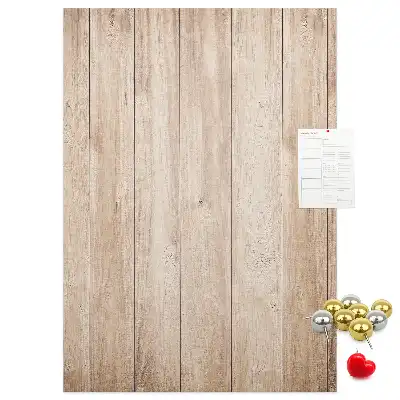 Cork note board with light wooden frame