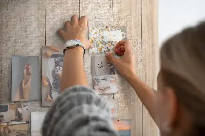 Cork note board with light wooden frame