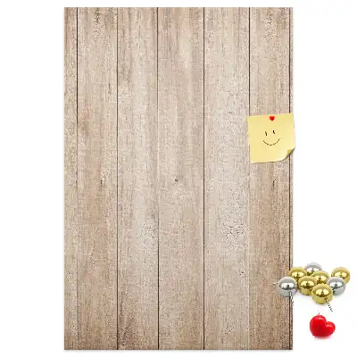 Cork note board with light wooden frame