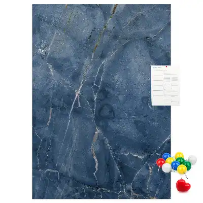 Wall cork memo board Chic marble