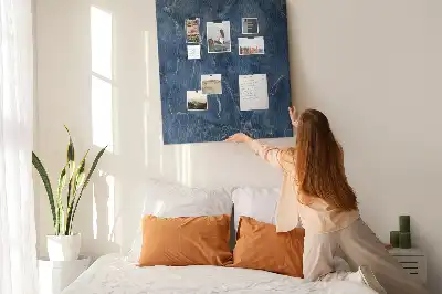 Chic marble wall cork memo board