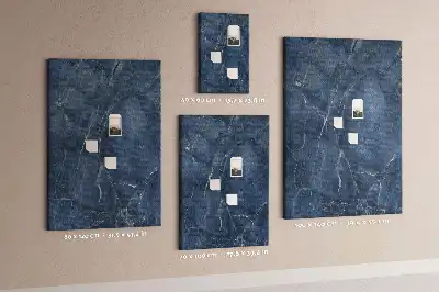 Wall cork memo board Chic marble