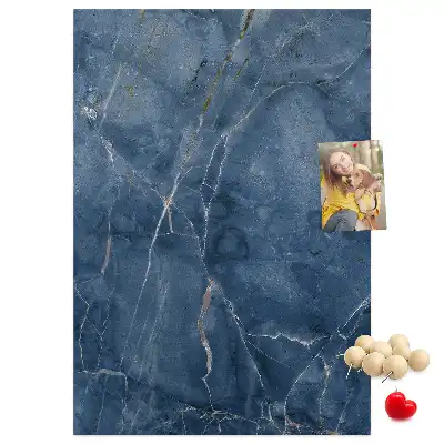 Wall cork memo board Chic marble