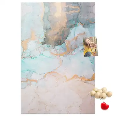 Cork Note Board Ink stains abstract
