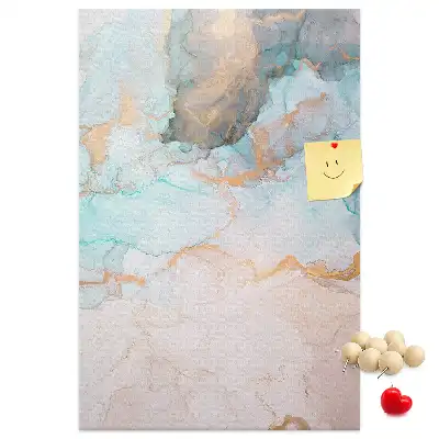 Cork Note Board Ink stains abstract