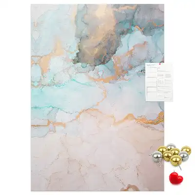 Cork Note Board Ink stains abstract