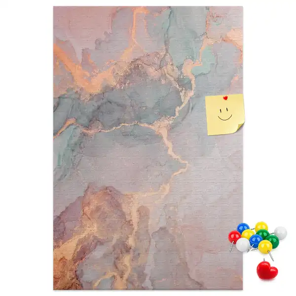 Wall cork memo board Classic marble pattern