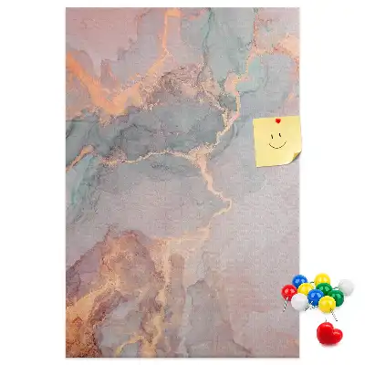Wall cork memo board Classic marble pattern
