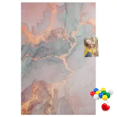 Classic marble pattern wall cork memo board
