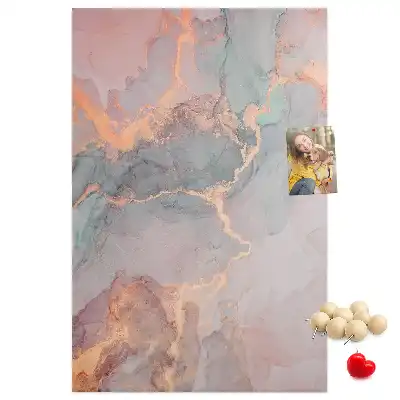 Wall cork memo board Classic marble pattern