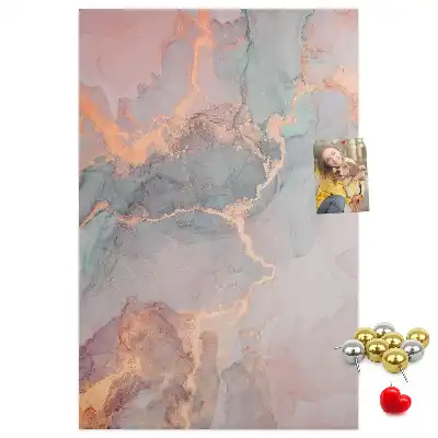 Classic marble pattern wall cork memo board