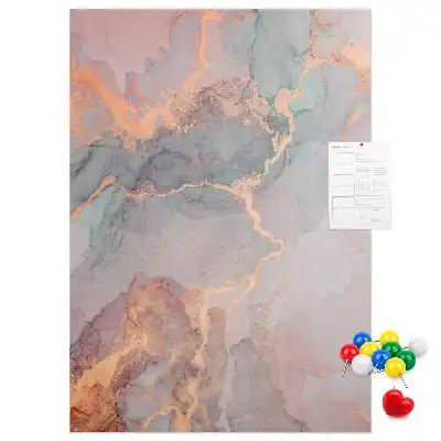 Classic marble pattern wall cork memo board