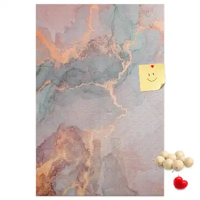 Wall cork memo board Classic marble pattern