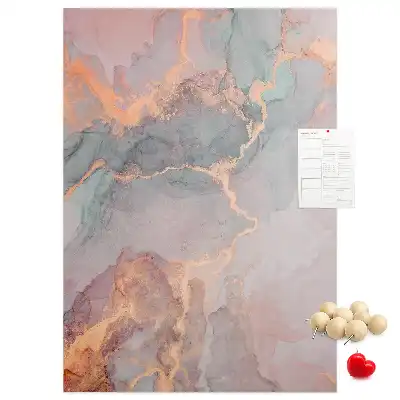Classic marble pattern wall cork memo board