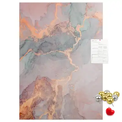 Wall cork memo board Classic marble pattern