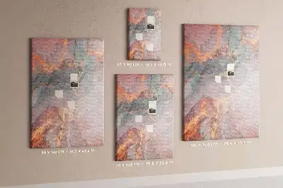 Classic marble pattern wall cork memo board