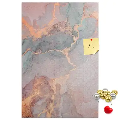 Wall cork memo board Classic marble pattern