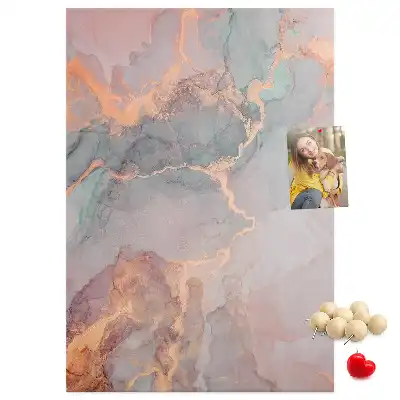 Classic marble pattern wall cork memo board
