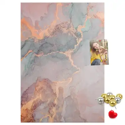 Wall cork memo board Classic marble pattern