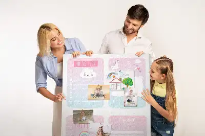 Cork pin board Unicorn planner