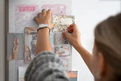 Unicorn cork pin board planner