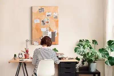 Cork Note Board with Abstract Triangle Design