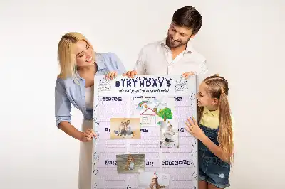 Cork pin board Birthday celebration planner
