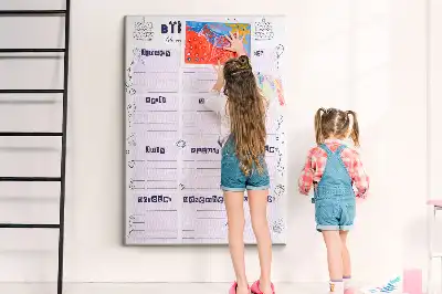 Cork pin board Birthday celebration planner