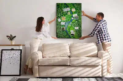 Forest Stream Cork Note Board